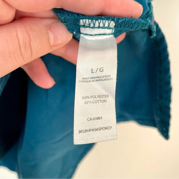 Health Pro Flex Teal Scrub Top  Large - Picture 6 of 6